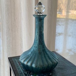 Mermaid mercury glass decanter